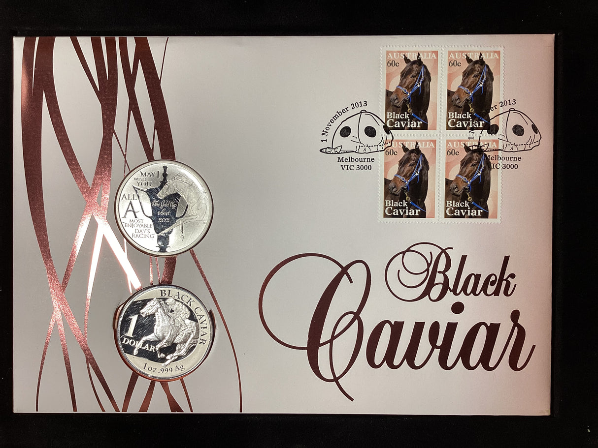 2012 Black Caviar Dual Coin Impressions PNC. 100 Made.