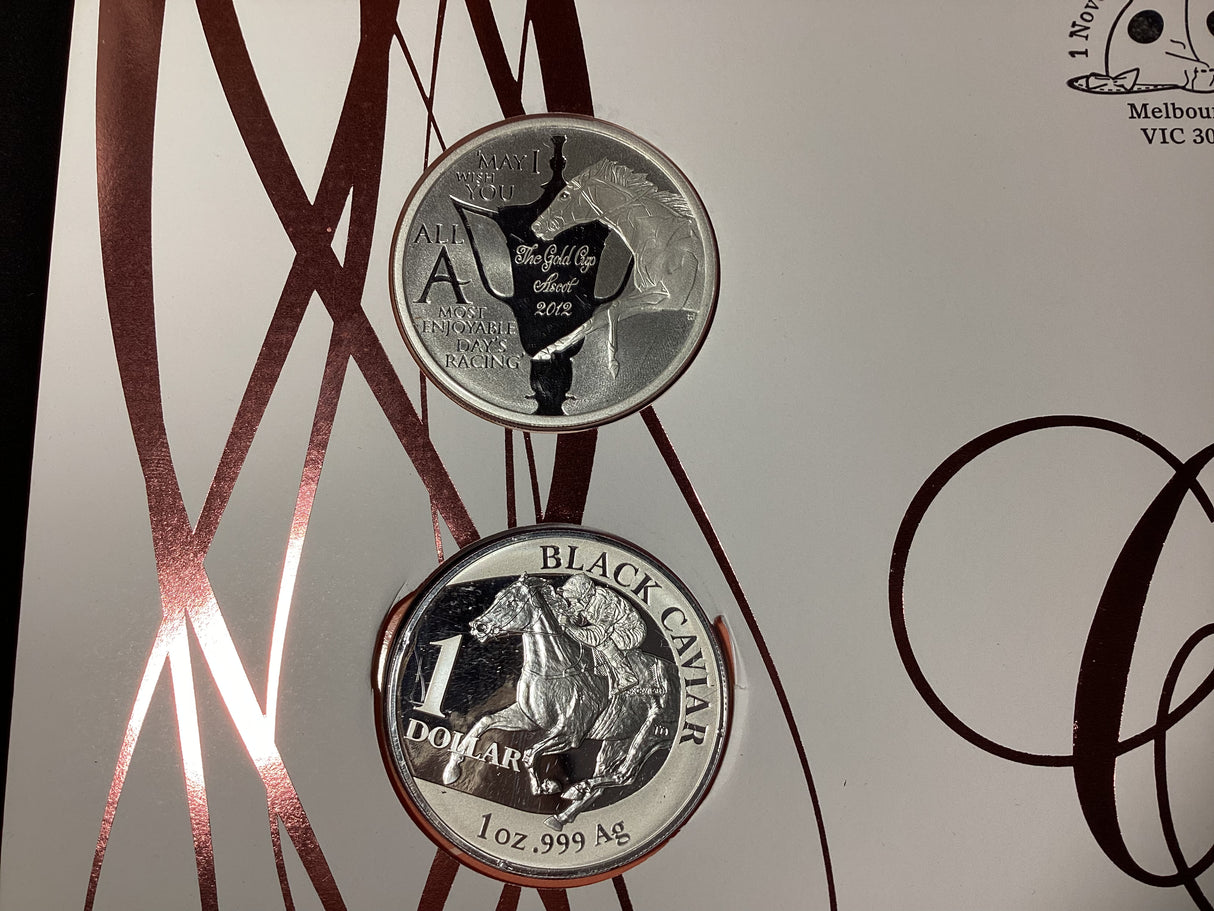 2012 Black Caviar Dual Coin Impressions PNC. 100 Made.