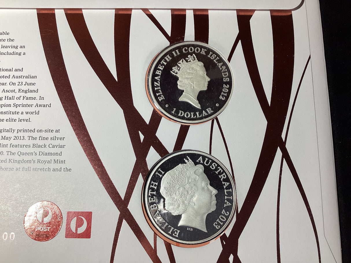 2012 Black Caviar Dual Coin Impressions PNC. 100 Made.