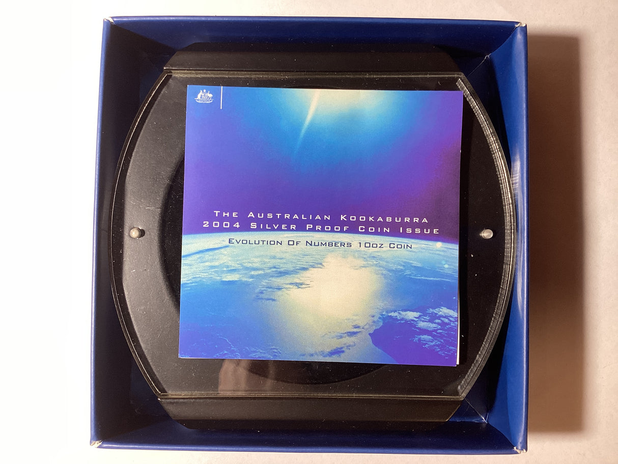 2004 10oz The Australian Kookaburra 'Evolution' Companion Series. Evolution of Numbers.