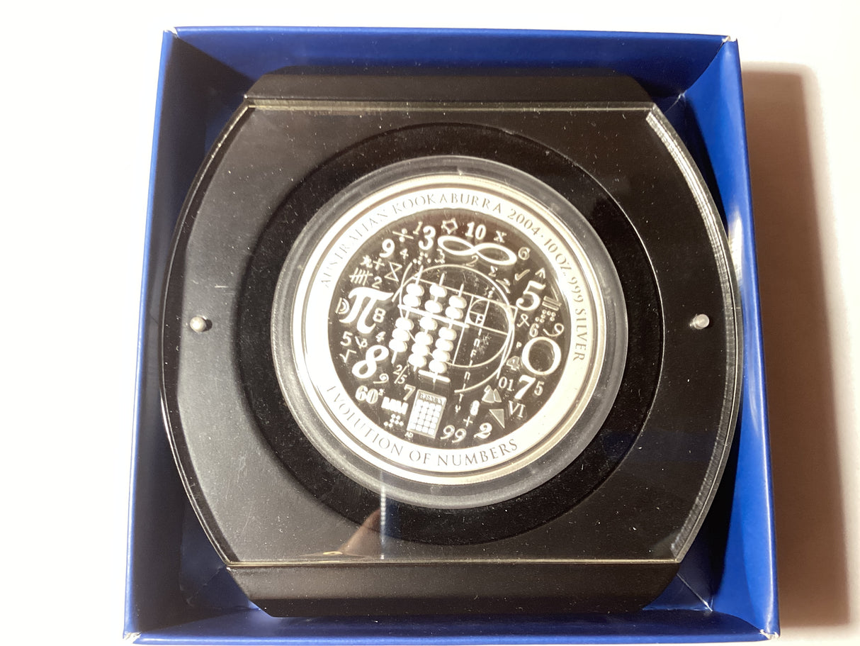 2004 10oz The Australian Kookaburra 'Evolution' Companion Series. Evolution of Numbers.