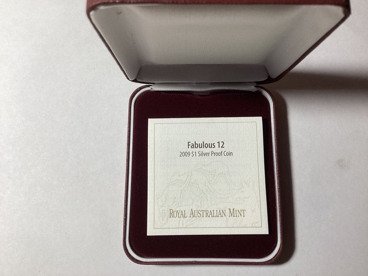 2009 Kangaroo At Sunset 1oz Silver Proof Coin. F12 Privy Mark.