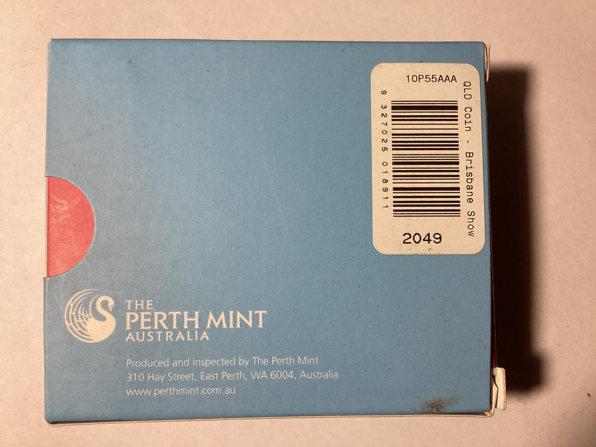 2010 Celebrate Australia. Queensland. 1oz Silver Proof Coin. ANDA Show Brisbane.