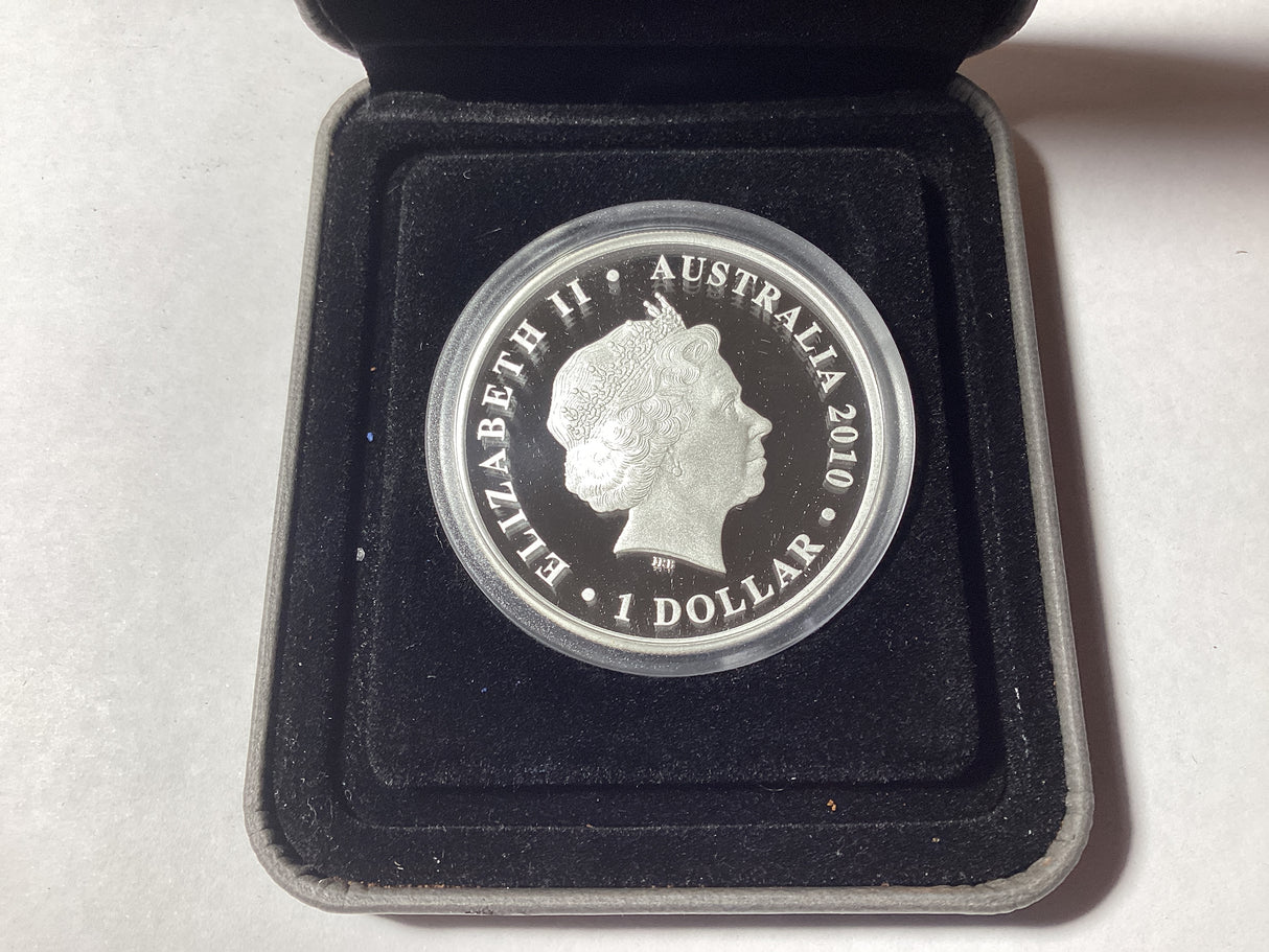 2010 Celebrate Australia. Queensland. 1oz Silver Proof Coin. ANDA Show Brisbane.