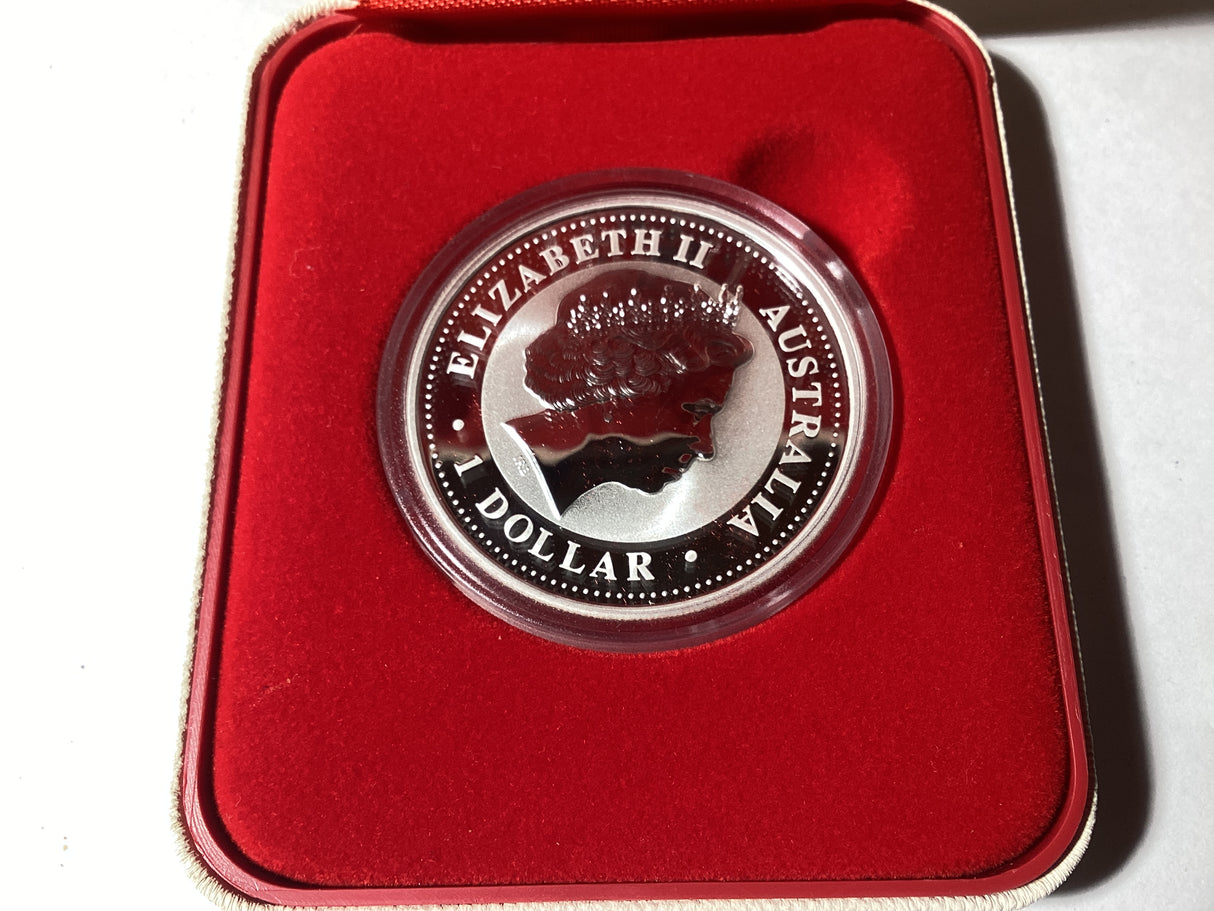 2006 Australian-Japan Year of Exchange. 1oz Silver Proof Kangaroo.