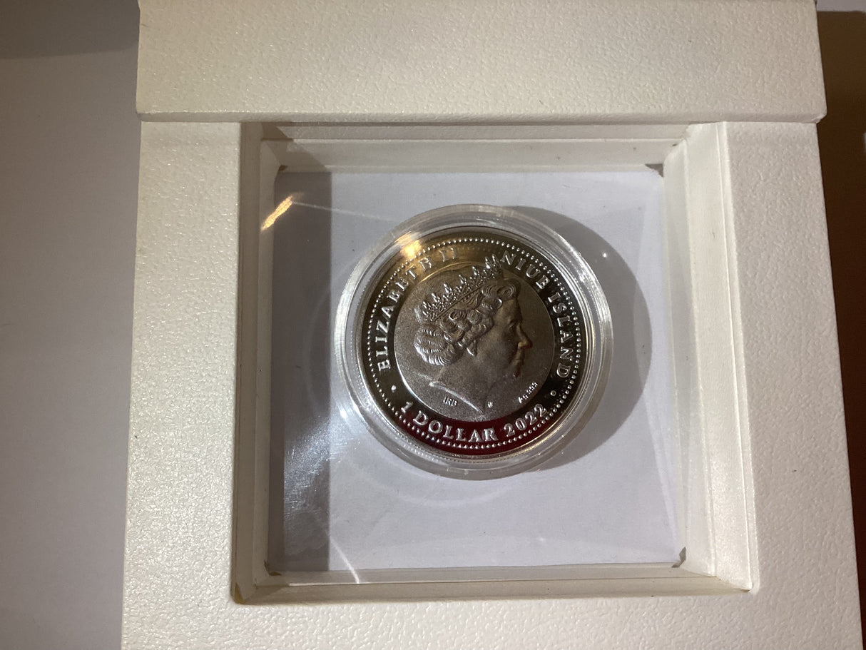 2022 $1 Let Love In. Silver Proof Coin. Mint of Poland.