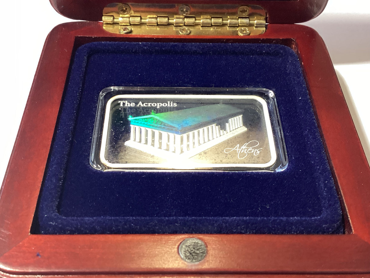 2016 $2 The Acropolis Silver Proof Coin. PAMP.