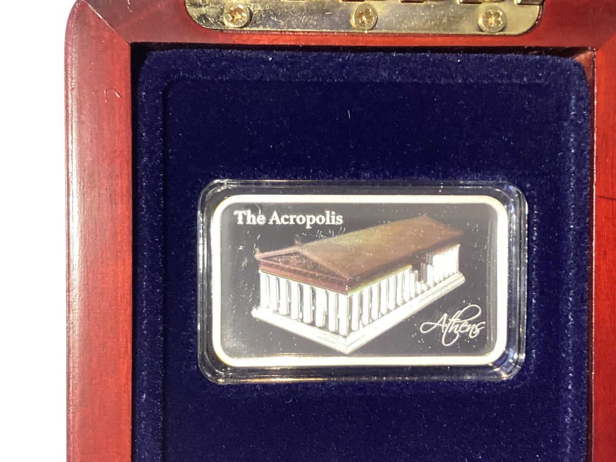 2016 $2 The Acropolis Silver Proof Coin. PAMP.