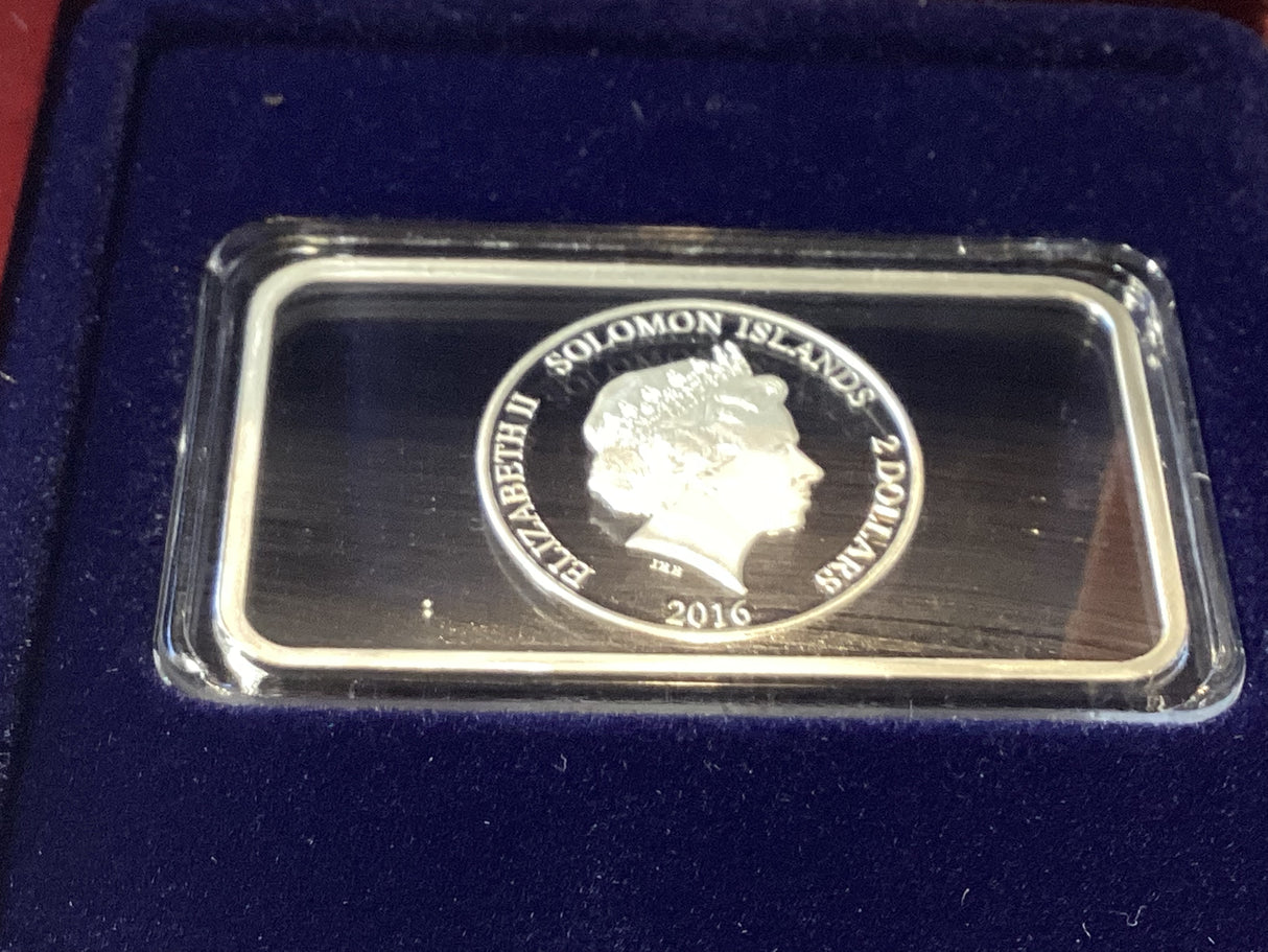 2016 $2 The Acropolis Silver Proof Coin. PAMP.