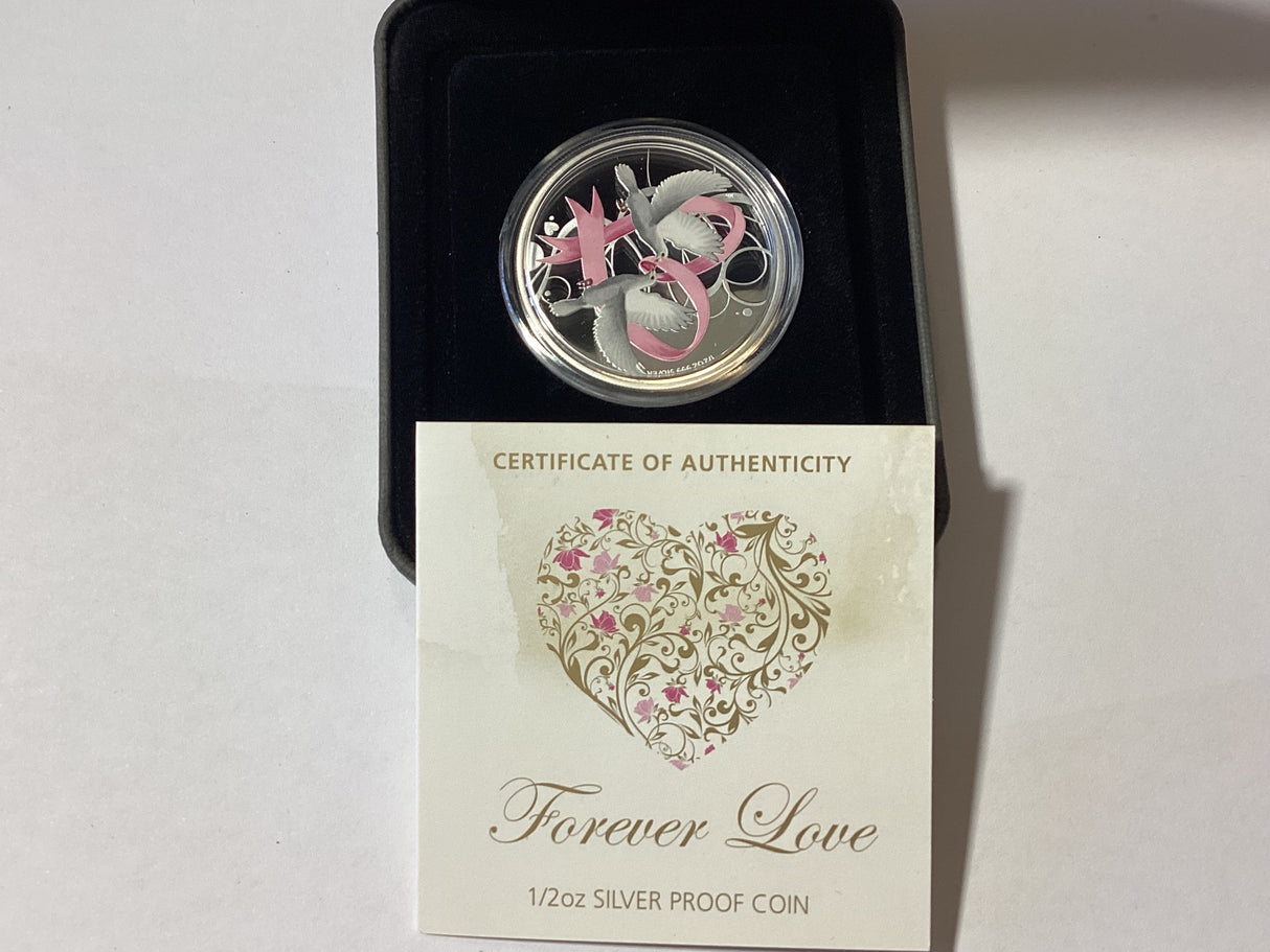 2011 50c Forever Love. Silver Proof Coin.
