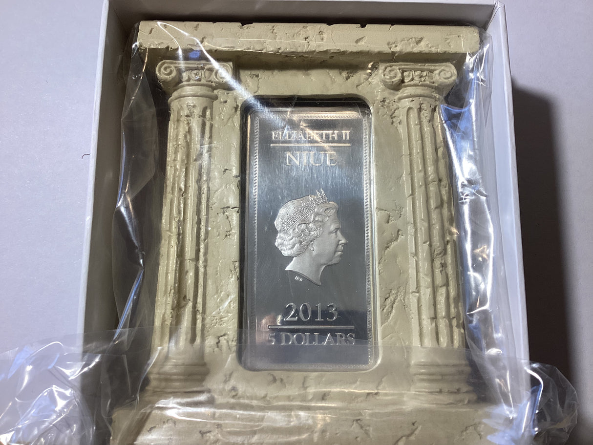 2013 5 Dollars. Gods of Ancient Greece. Aphrodite. 2oz Silver Proof Coin.
