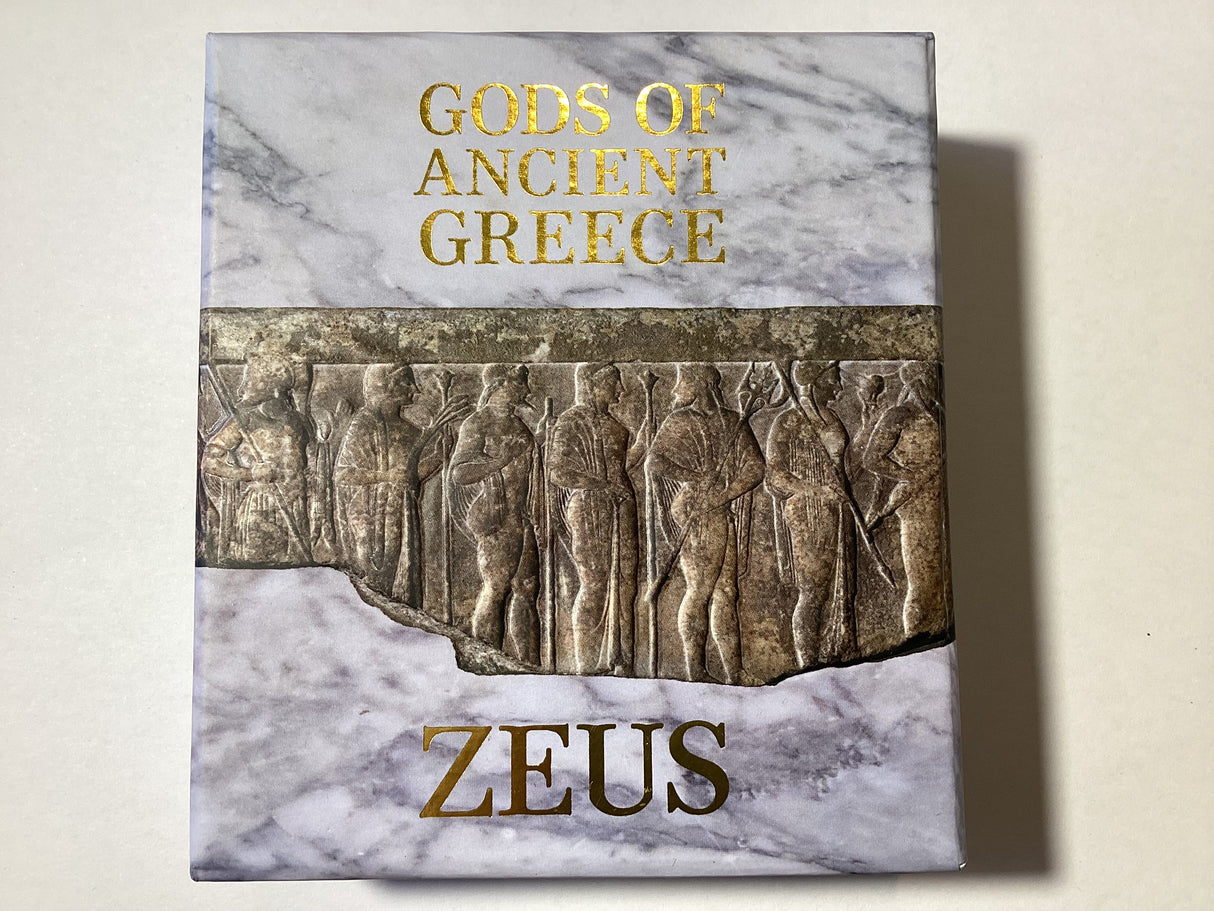 2013 5 Dollars. Gods of Ancient Greece. Zeus. 2oz Silver Proof Coin.