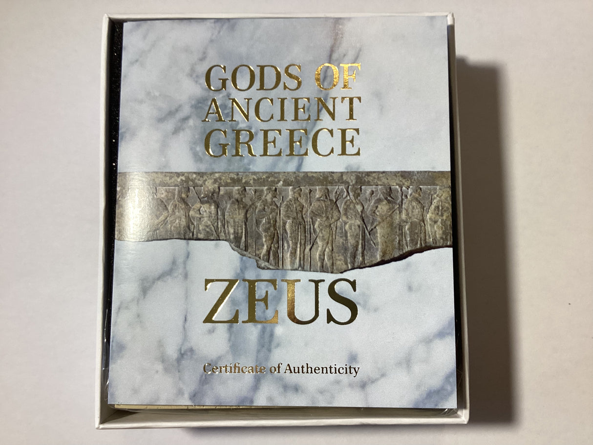 2013 5 Dollars. Gods of Ancient Greece. Zeus. 2oz Silver Proof Coin.