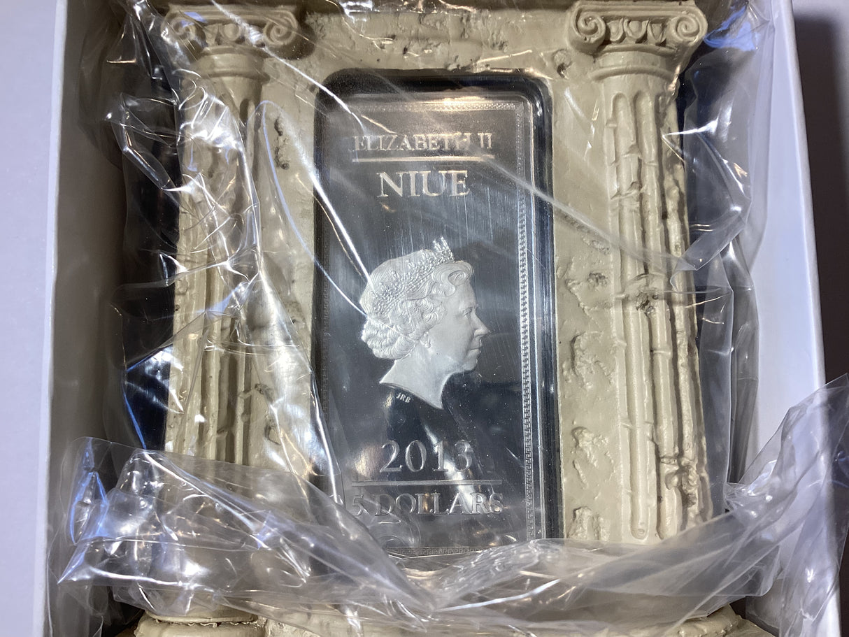 2013 5 Dollars. Gods of Ancient Greece. Zeus. 2oz Silver Proof Coin.