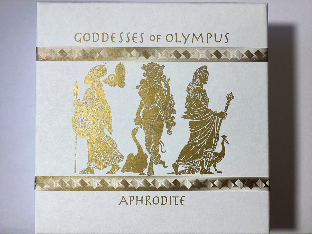 2015 $2 Goddesses of Olympus. Aphrodite. 2oz Silver Proof Coin.
