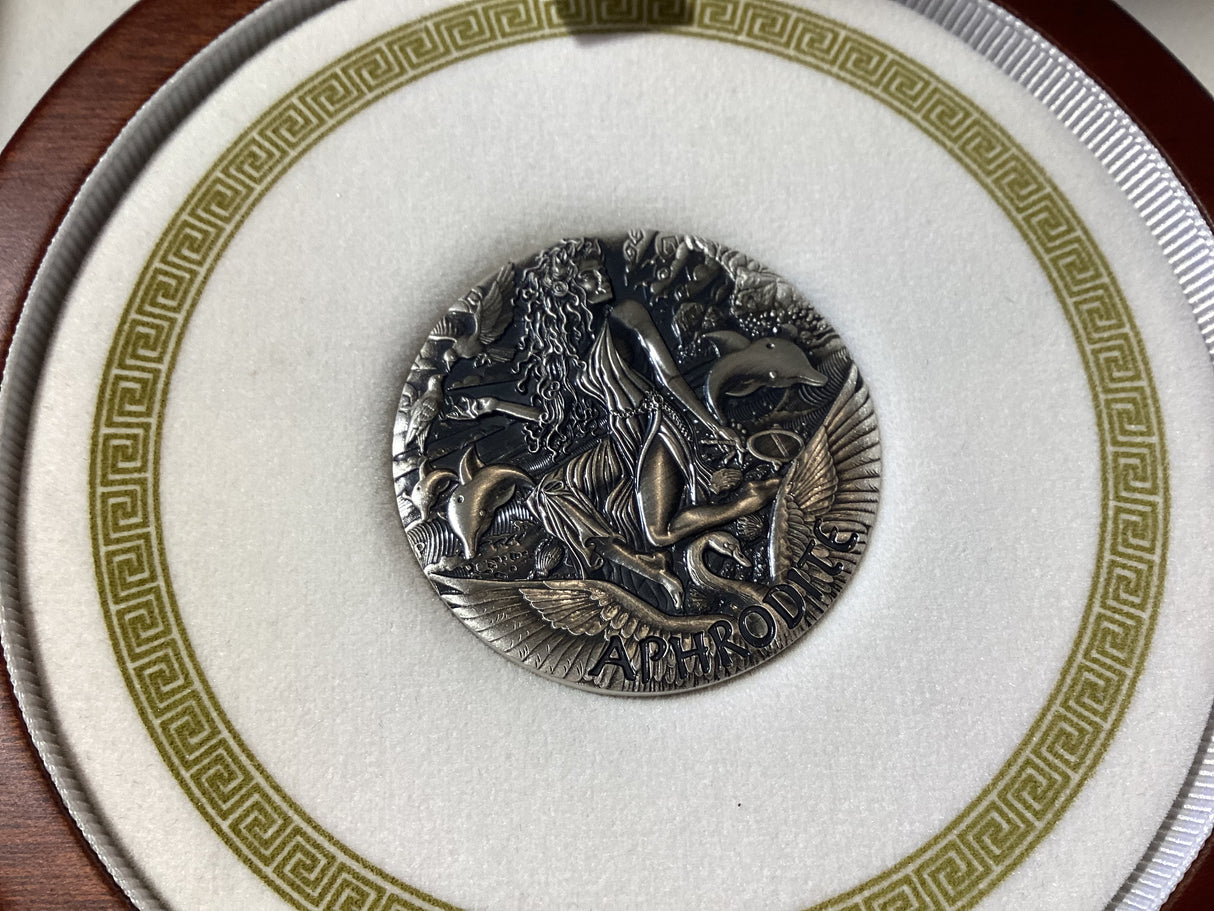 2015 $2 Goddesses of Olympus. Aphrodite. 2oz Silver Proof Coin.