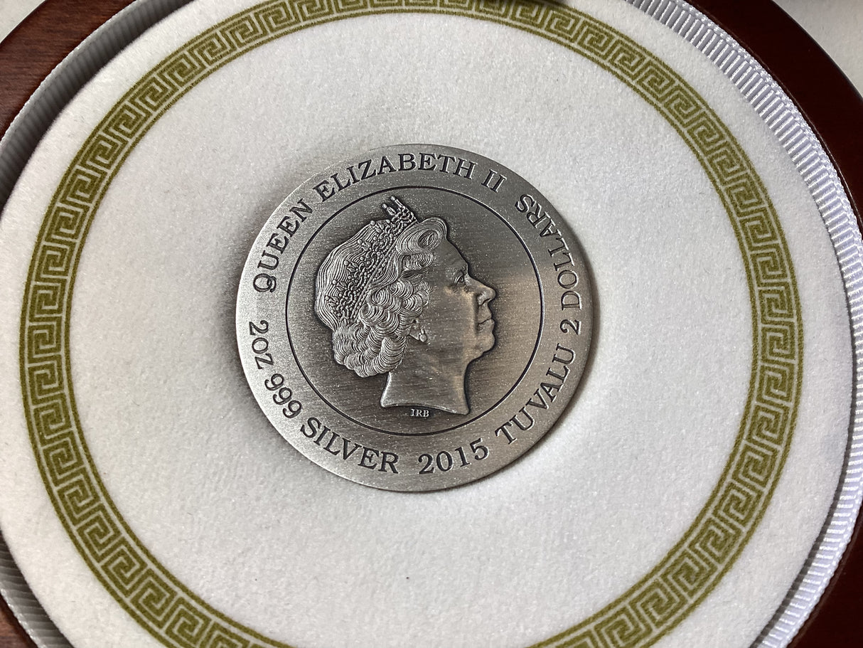 2015 $2 Goddesses of Olympus. Aphrodite. 2oz Silver Proof Coin.