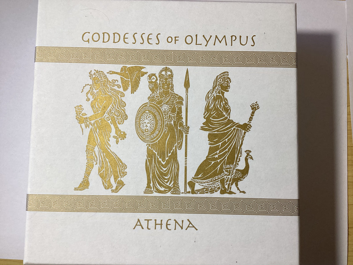 2015 $2 Goddesses of Olympus. Athena. 2oz Silver Proof Coin.