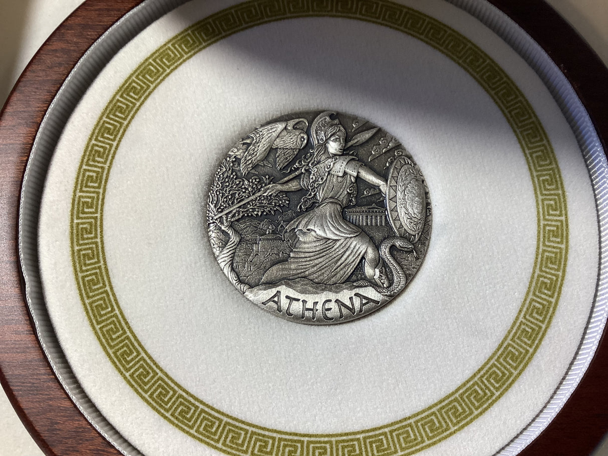 2015 $2 Goddesses of Olympus. Athena. 2oz Silver Proof Coin.