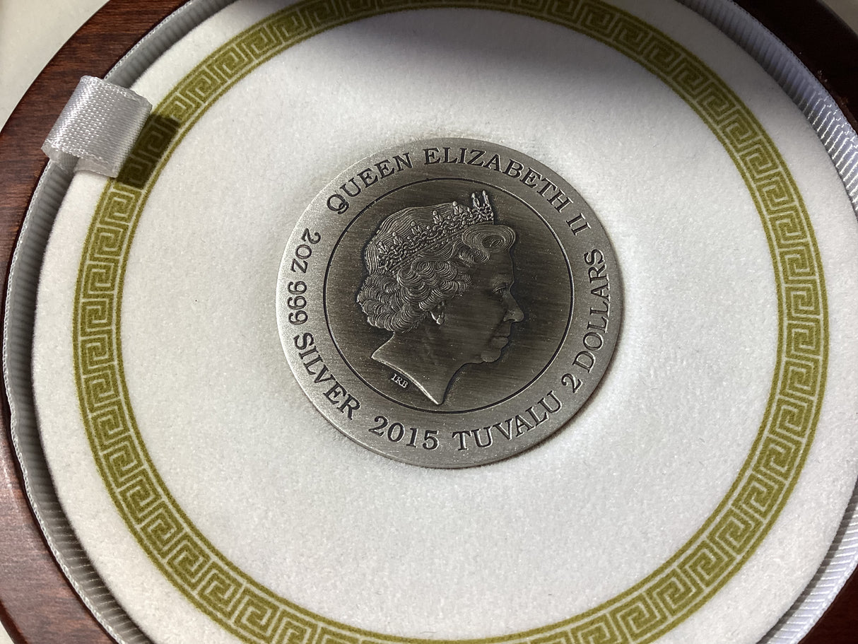 2015 $2 Goddesses of Olympus. Athena. 2oz Silver Proof Coin.