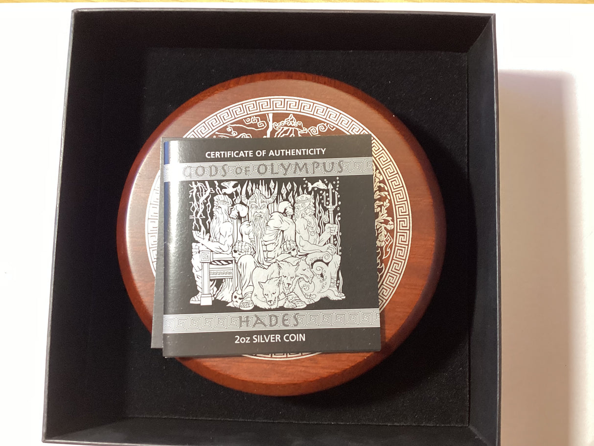 2014 $2 Gods of Olympus. Hades. 2oz Silver Proof Coin.