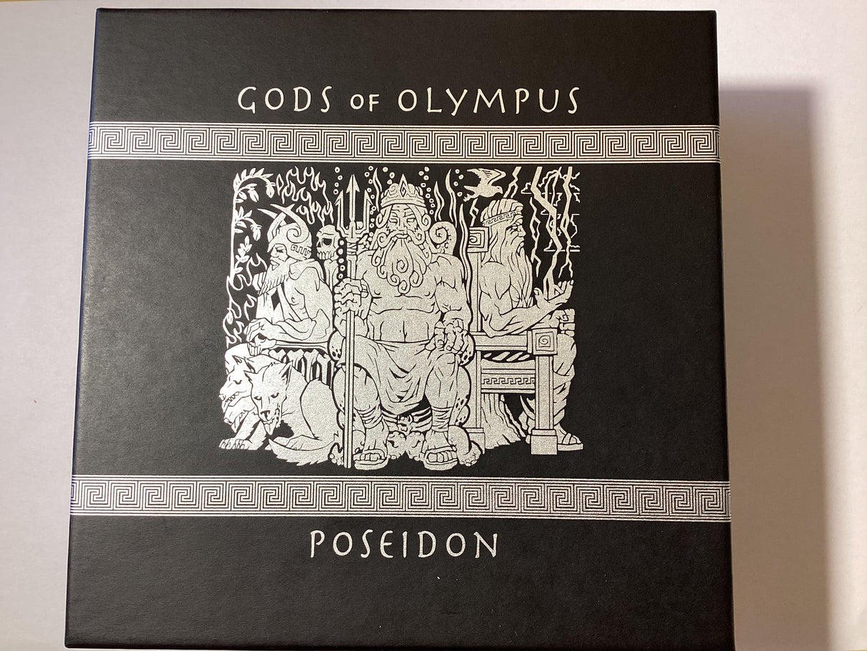 2014 $2 Gods of Olympus. Poseidon. 2oz Silver Proof Coin.