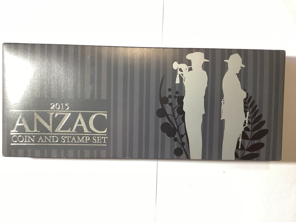 2015 Anzac Silver Coin and Stamp Set.