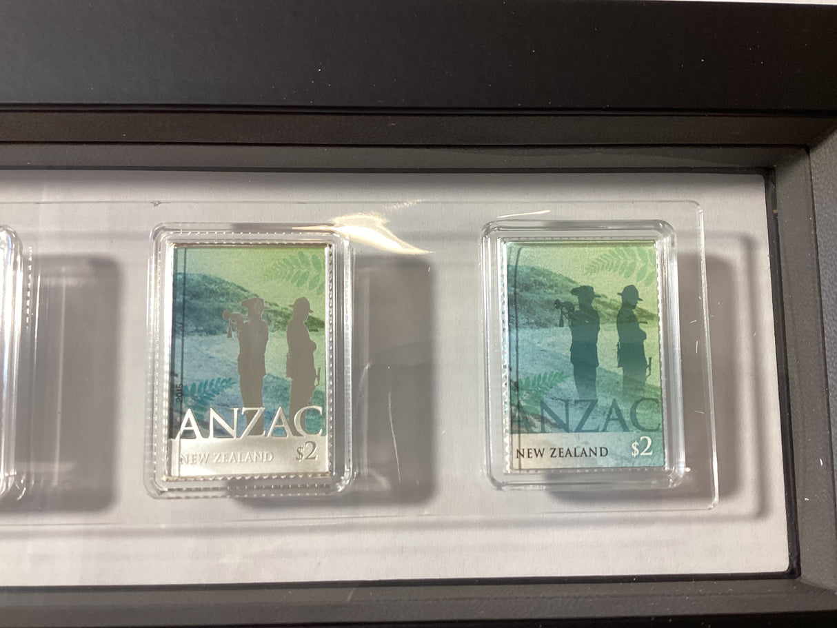 2015 Anzac Silver Coin and Stamp Set.