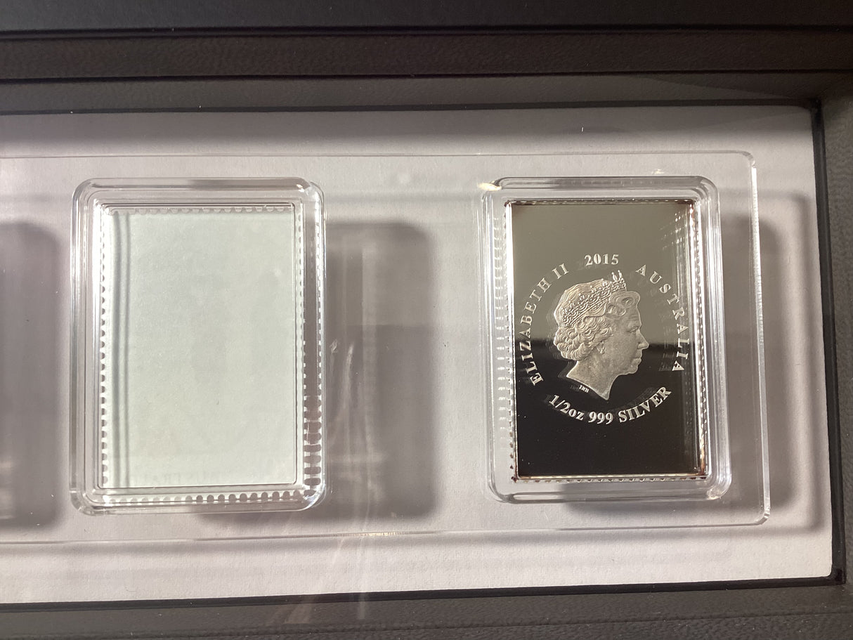 2015 Anzac Silver Coin and Stamp Set.