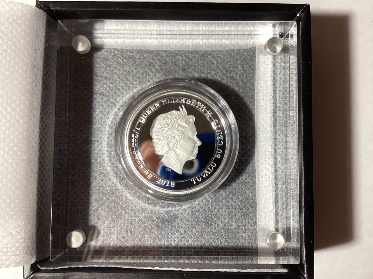 2018 1/2 Ounce Silver Proof Coloured Coin. Looney Tunes. Sylvester.