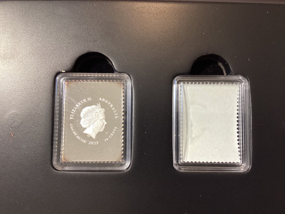 2013 Colonial Heritage. Kangaroo and Map 1913-2013 Stamp and Coin set.