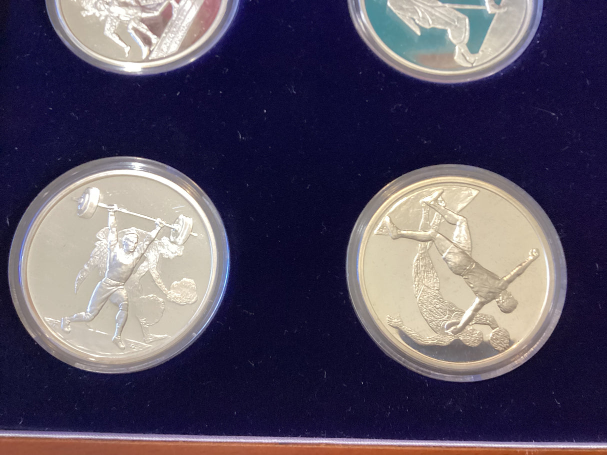 2004 Athens Olympics Games. 12 Coin Sterling Silver Coin Set.