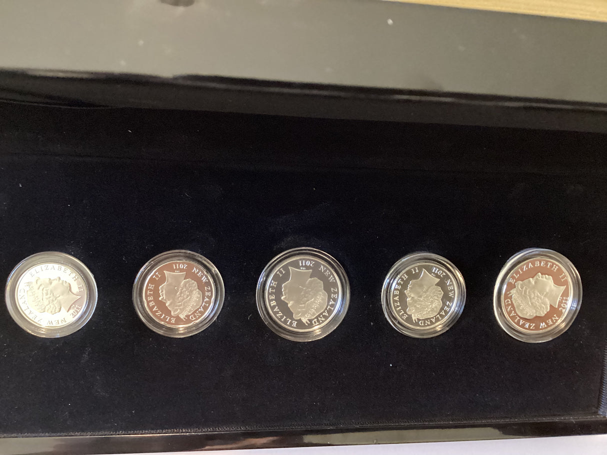 2011 New Zealand Silver Currency Set