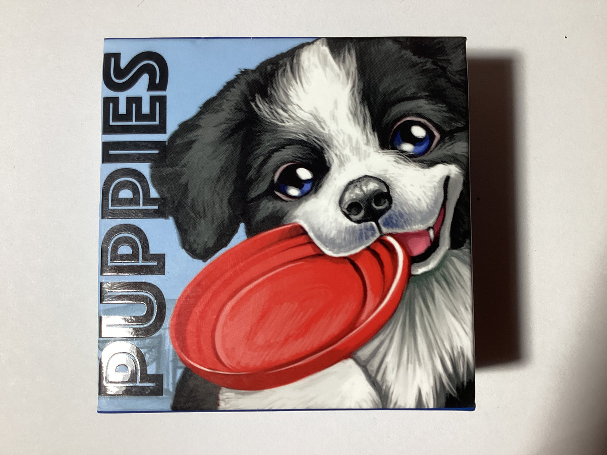 2018 50c 1/2oz Coloured Silver Proof Coin. Puppies Series. Border Collie.