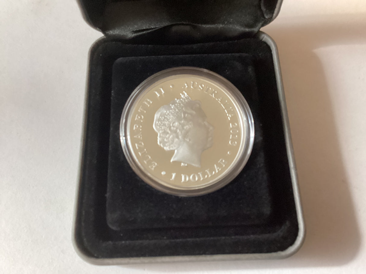 2013 $1 1oz Coloured Silver Proof Coin. 175th Anniversary of the Coronation of Queen Victoria.