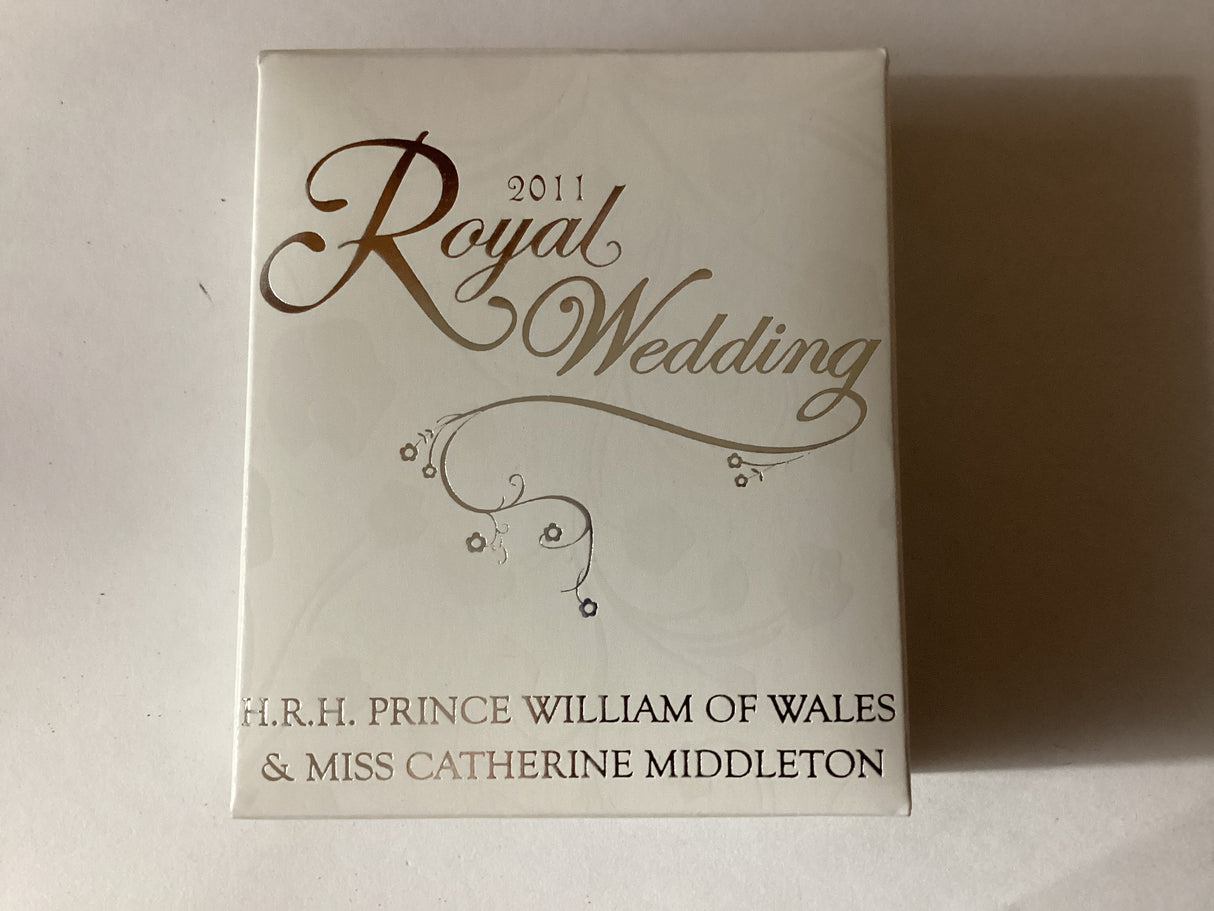 2011 $1 1oz Coloured Silver Proof Coin. Royal Wedding. H.R.H. Prince William and Miss Catherine Middleton.