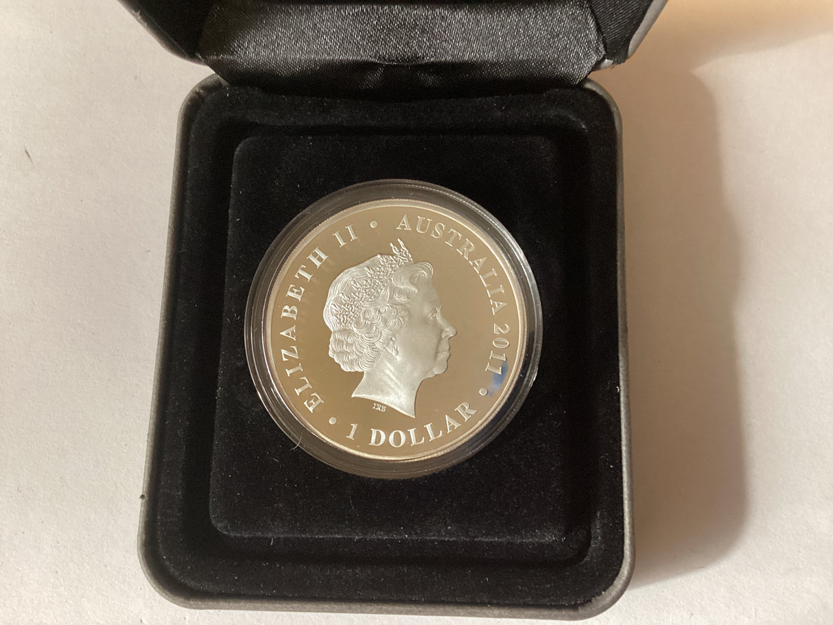 2011 $1 1oz Coloured Silver Proof Coin. Royal Wedding. H.R.H. Prince William and Miss Catherine Middleton.