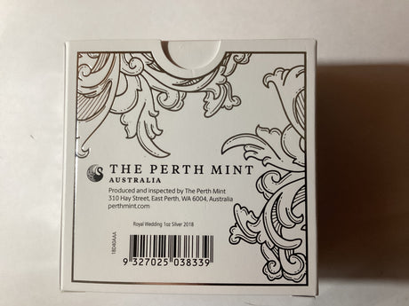 2018 $1 1oz Silver Coloured Proof Coin. Royal Wedding. H.R.H. Prince Harry and Ms Meghan Markle.