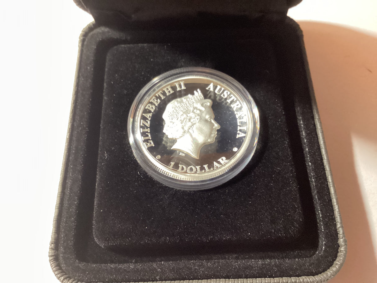 2018 $1 1oz Silver High Relief Proof Coin. Australian Kookaburra.