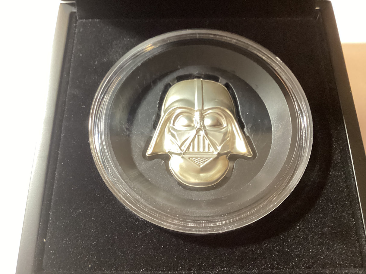 2019 $5 2oz Silver Coin. Star Wars. Helmet Collection. Darth Vader.