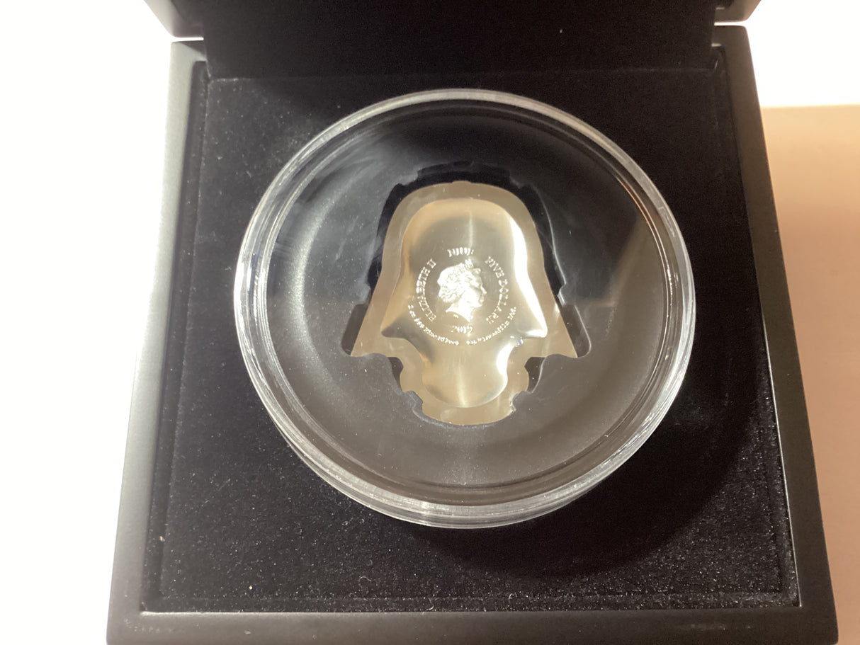 2019 $5 2oz Silver Coin. Star Wars. Helmet Collection. Darth Vader.