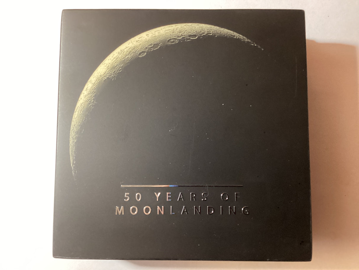 2019 $5 50 Grams Silver Proof Coin. 50 Years of Moon Landing. One Giant Leap For Mankind.