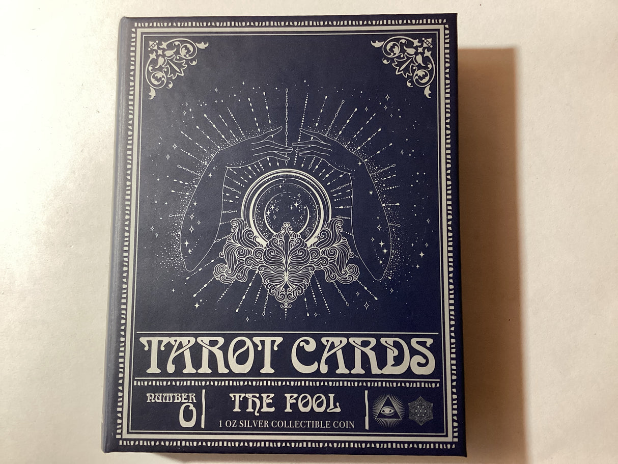 2021 $2 1oz Silver Proof Coin. Tarrot Cards. The Fool. 2000 made.