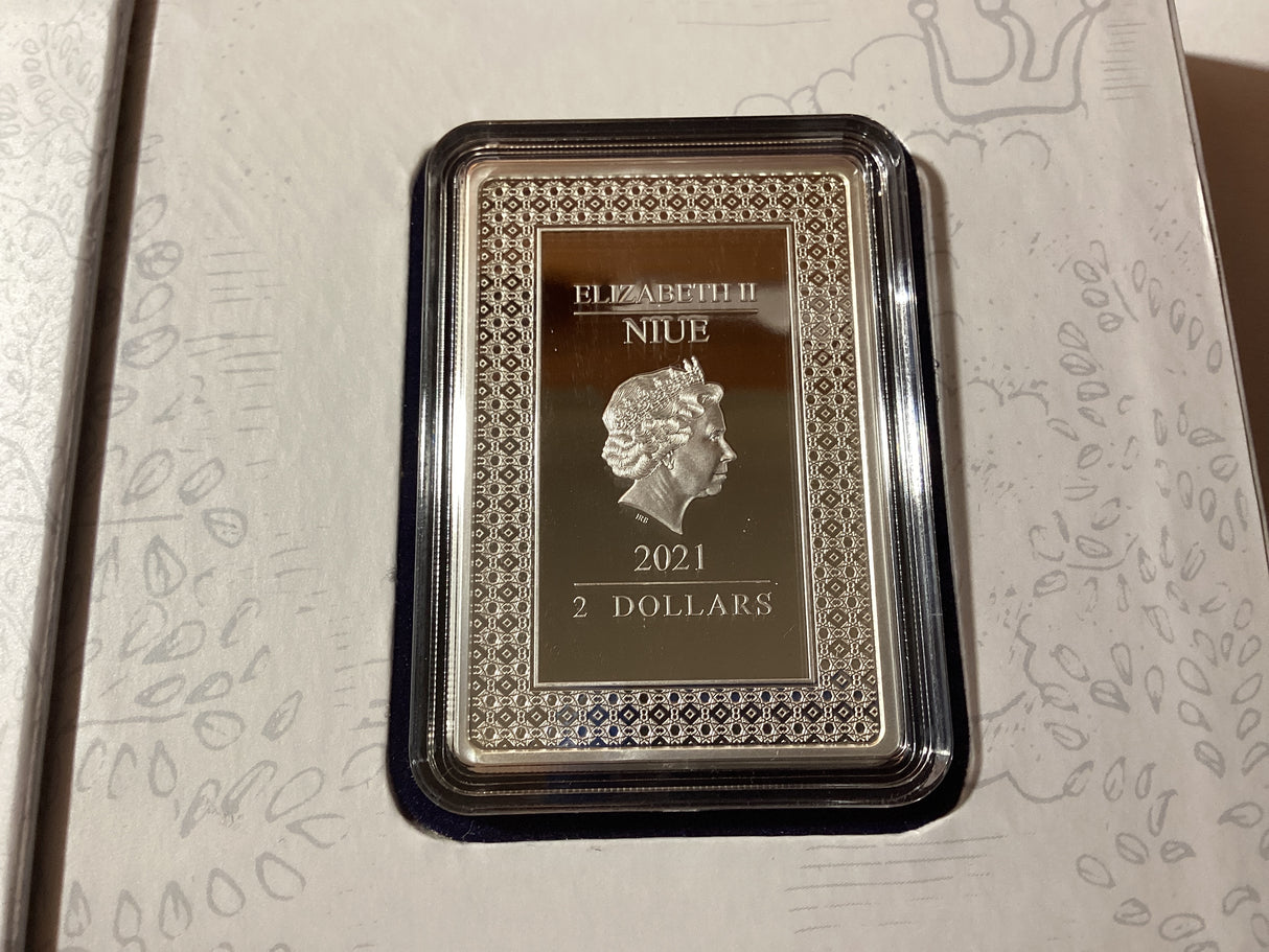 2021 $2 1oz Silver Proof Coin. Tarrot Cards. The Fool. 2000 made.