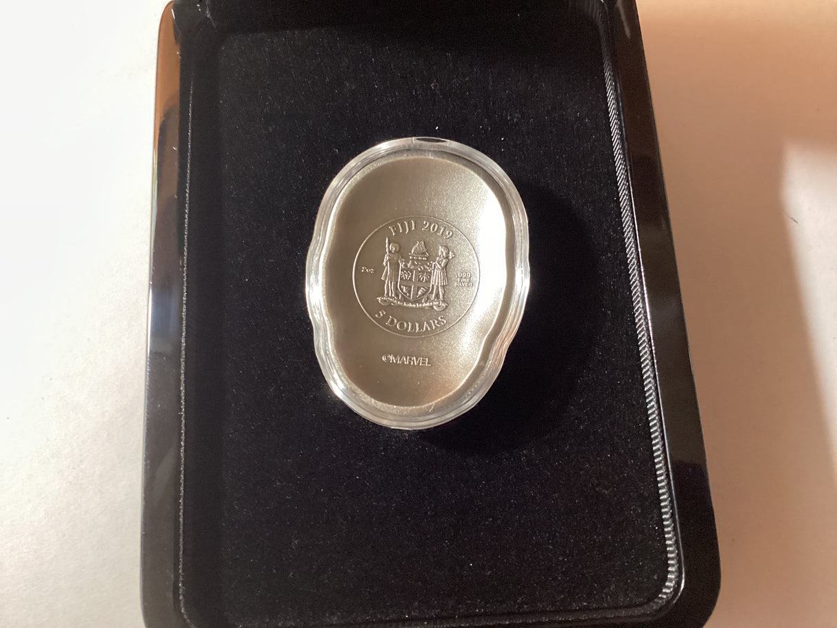 2019 $5 2oz Silver Collectible Coin. Marvel. Avengers. Infinity War. Spider-Man.