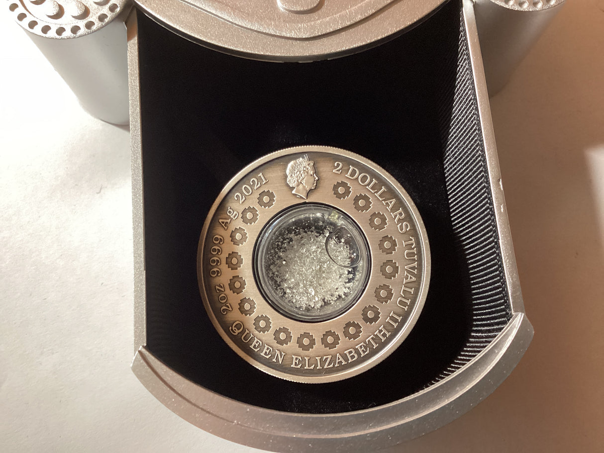 2021 $2 2oz Silver Antiqued Coin. Tears of the Moon.