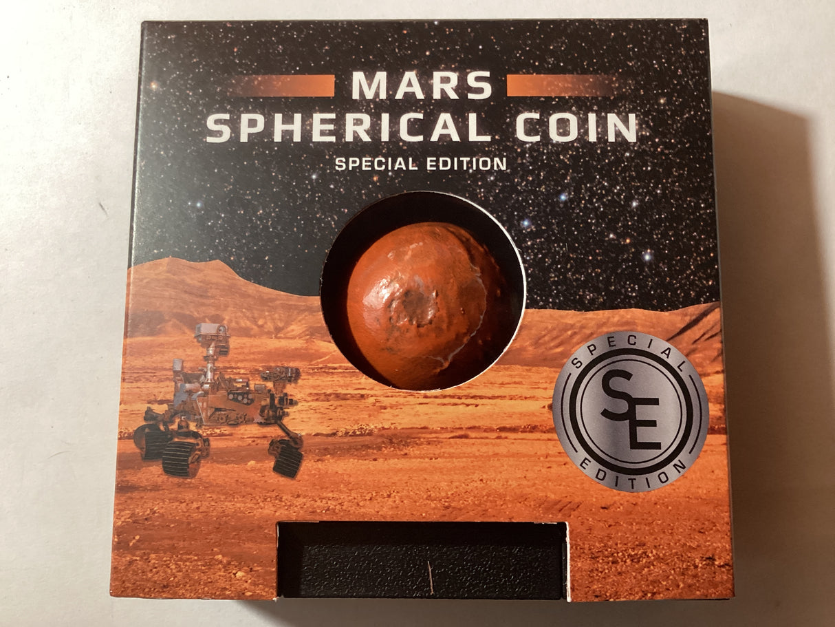 2021 $5 1oz Silver Coin. Mars Spherical Coin. 1999 Made.