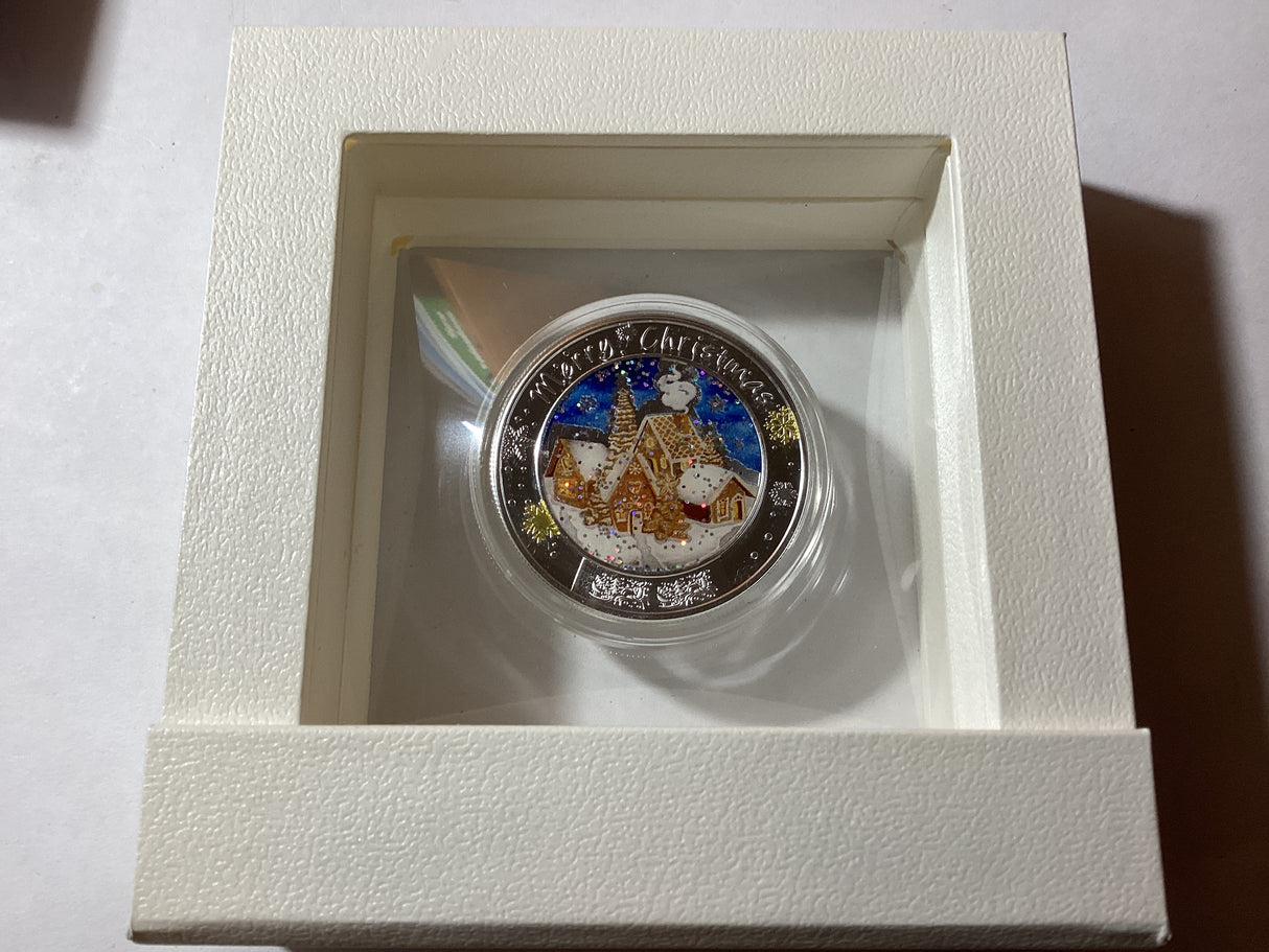 2021 $1 1oz Silver Coin. Merry Christmas. Mint of Poland. 500 made.