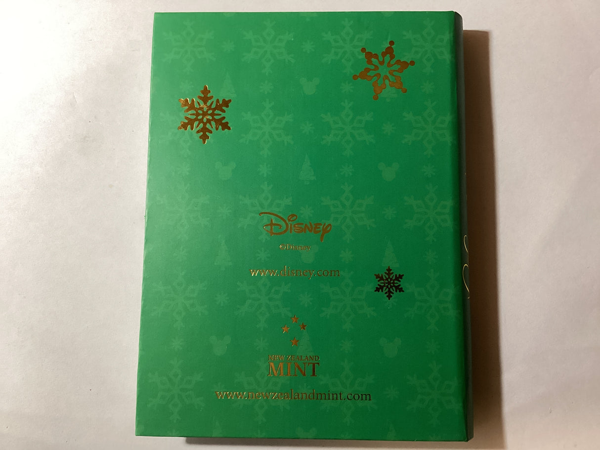 2015 $1 1/2oz Silver Coloured Coin. Disney. Season’s Greeting. NZ Mint.