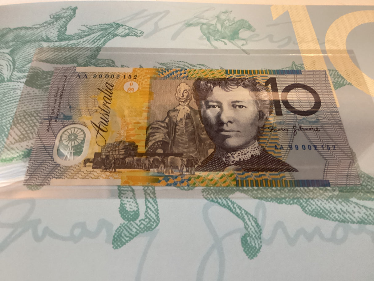 1999 Uncirculated Banknote Deluxe Now Numbered Notes. $5, $10, $20, $50, $100. NPA